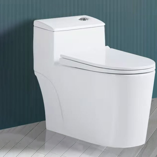 Modern Ceramic Siphon Jet Toilet Bowl Floor Mount Flush Toilet with Toilet Seat 16"L x 28"W x 25"H Clearhalo 'Bathroom Remodel & Bathroom Fixtures' 'Home Improvement' 'home_improvement' 'home_improvement_toilets' 'Toilets & Bidets' 'Toilets' 6213991