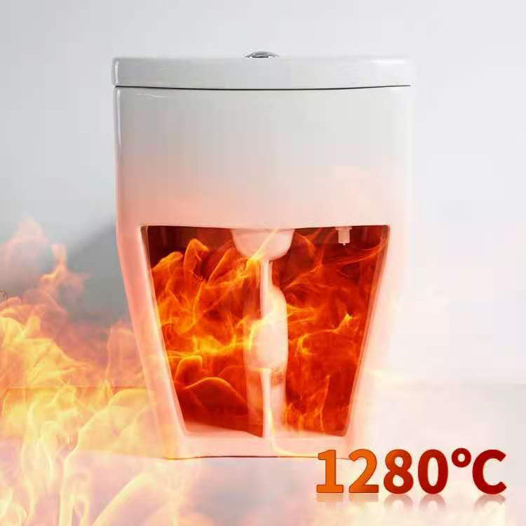 Modern Ceramic Siphon Jet Toilet Bowl Floor Mount Flush Toilet with Toilet Seat Clearhalo 'Bathroom Remodel & Bathroom Fixtures' 'Home Improvement' 'home_improvement' 'home_improvement_toilets' 'Toilets & Bidets' 'Toilets' 6213997