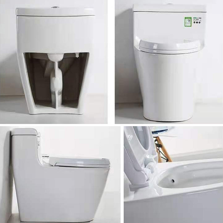 Modern Ceramic Siphon Jet Toilet Bowl Floor Mount Flush Toilet with Toilet Seat Clearhalo 'Bathroom Remodel & Bathroom Fixtures' 'Home Improvement' 'home_improvement' 'home_improvement_toilets' 'Toilets & Bidets' 'Toilets' 6214001