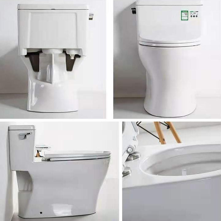 Modern Ceramic Siphon Jet Toilet Bowl Floor Mount Flush Toilet with Toilet Seat Clearhalo 'Bathroom Remodel & Bathroom Fixtures' 'Home Improvement' 'home_improvement' 'home_improvement_toilets' 'Toilets & Bidets' 'Toilets' 6214004