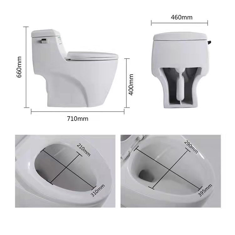 Modern Ceramic Siphon Jet Toilet Bowl Floor Mount Flush Toilet with Toilet Seat Clearhalo 'Bathroom Remodel & Bathroom Fixtures' 'Home Improvement' 'home_improvement' 'home_improvement_toilets' 'Toilets & Bidets' 'Toilets' 6214013