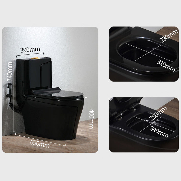 Modern Siphon Jet Toilet Bowl Floor Mount Flush Toilet with Seat Clearhalo 'Bathroom Remodel & Bathroom Fixtures' 'Home Improvement' 'home_improvement' 'home_improvement_toilets' 'Toilets & Bidets' 'Toilets' 6214030