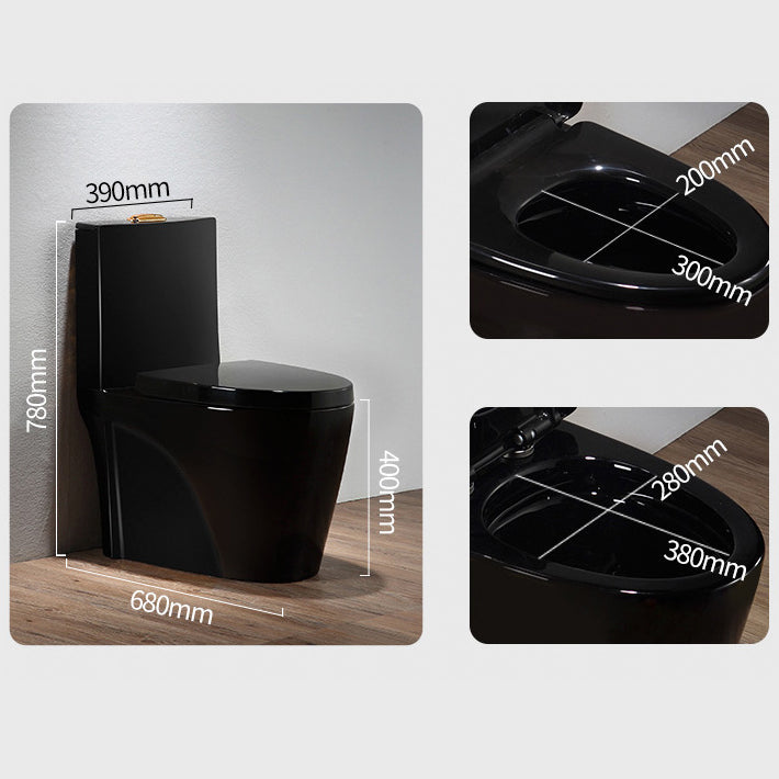 Modern Siphon Jet Toilet Bowl Floor Mount Flush Toilet with Seat Clearhalo 'Bathroom Remodel & Bathroom Fixtures' 'Home Improvement' 'home_improvement' 'home_improvement_toilets' 'Toilets & Bidets' 'Toilets' 6214033