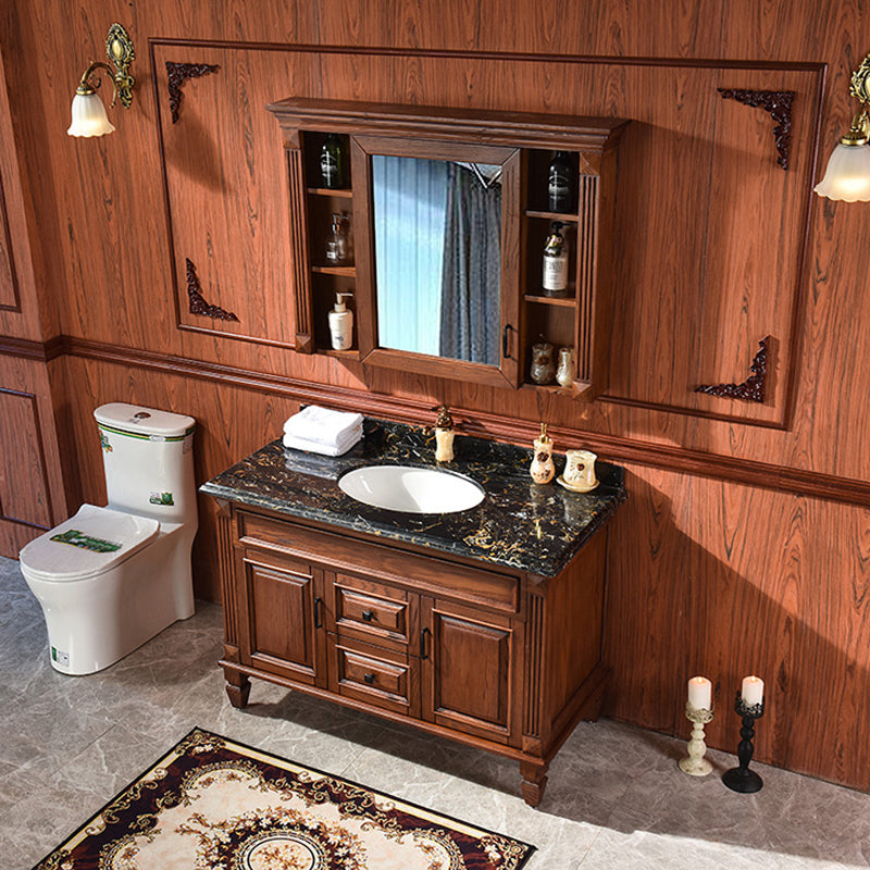 Traditional Freestanding Bathroom Vanity Solid Wood Bathroom Vanity Set for Bathroom Clearhalo 'Bathroom Remodel & Bathroom Fixtures' 'Bathroom Vanities' 'bathroom_vanities' 'Home Improvement' 'home_improvement' 'home_improvement_bathroom_vanities' 6214986