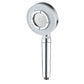 Modern Handheld Shower Head Adjustable Spray Pattern Shower Head in Stainless Steel Clearhalo 'Bathroom Remodel & Bathroom Fixtures' 'Home Improvement' 'home_improvement' 'home_improvement_shower_heads' 'Shower Heads' 'shower_heads' 'Showers & Bathtubs Plumbing' 'Showers & Bathtubs' 6215093