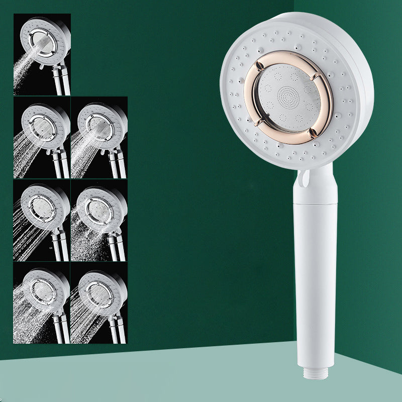 Modern Handheld Shower Head Adjustable Spray Pattern Shower Head in Stainless Steel White Clearhalo 'Bathroom Remodel & Bathroom Fixtures' 'Home Improvement' 'home_improvement' 'home_improvement_shower_heads' 'Shower Heads' 'shower_heads' 'Showers & Bathtubs Plumbing' 'Showers & Bathtubs' 6215095