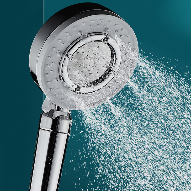 Modern Handheld Shower Head Adjustable Spray Pattern Shower Head in Stainless Steel Clearhalo 'Bathroom Remodel & Bathroom Fixtures' 'Home Improvement' 'home_improvement' 'home_improvement_shower_heads' 'Shower Heads' 'shower_heads' 'Showers & Bathtubs Plumbing' 'Showers & Bathtubs' 6215098