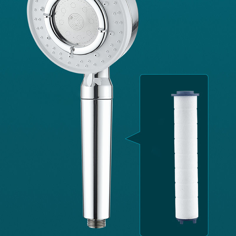 Modern Handheld Shower Head Adjustable Spray Pattern Shower Head in Stainless Steel Clearhalo 'Bathroom Remodel & Bathroom Fixtures' 'Home Improvement' 'home_improvement' 'home_improvement_shower_heads' 'Shower Heads' 'shower_heads' 'Showers & Bathtubs Plumbing' 'Showers & Bathtubs' 6215101