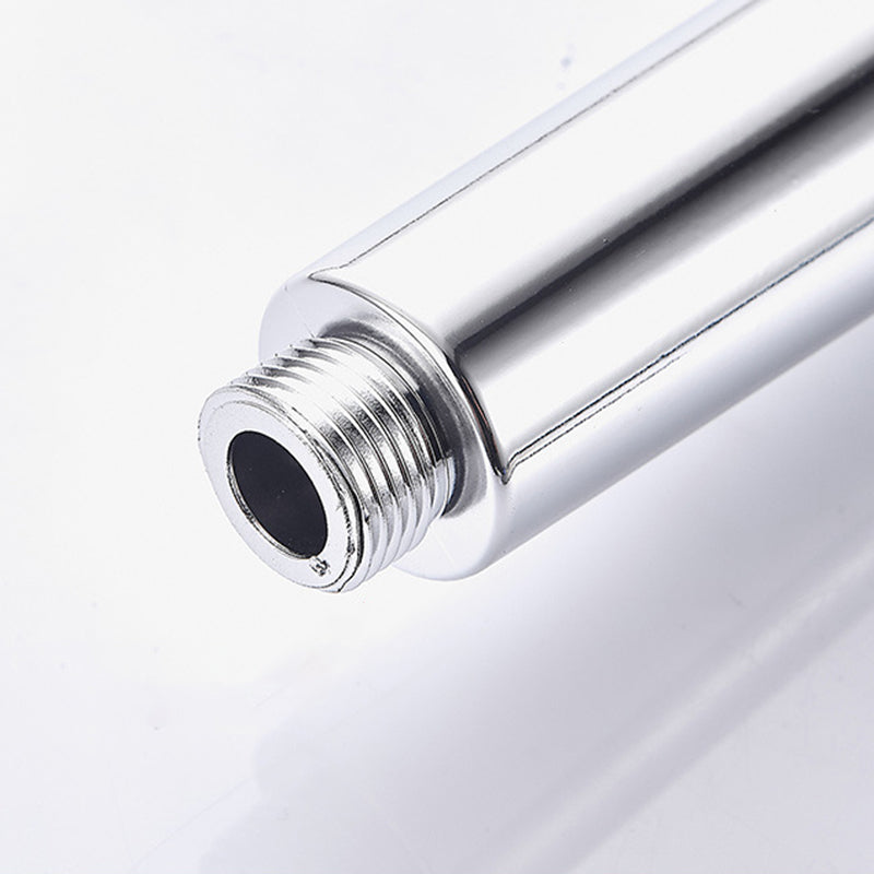 Modern Handheld Shower Head Adjustable Spray Pattern Shower Head in Stainless Steel Clearhalo 'Bathroom Remodel & Bathroom Fixtures' 'Home Improvement' 'home_improvement' 'home_improvement_shower_heads' 'Shower Heads' 'shower_heads' 'Showers & Bathtubs Plumbing' 'Showers & Bathtubs' 6215103