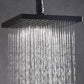 Traditional Metal Fixed Shower Head Ceiling Mounted Square Fixed Shower Head Black Clearhalo 'Bathroom Remodel & Bathroom Fixtures' 'Home Improvement' 'home_improvement' 'home_improvement_shower_heads' 'Shower Heads' 'shower_heads' 'Showers & Bathtubs Plumbing' 'Showers & Bathtubs' 6215108