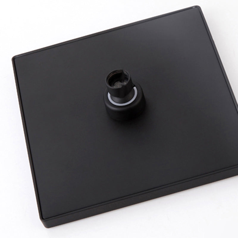 Traditional Metal Fixed Shower Head Ceiling Mounted Square Fixed Shower Head Clearhalo 'Bathroom Remodel & Bathroom Fixtures' 'Home Improvement' 'home_improvement' 'home_improvement_shower_heads' 'Shower Heads' 'shower_heads' 'Showers & Bathtubs Plumbing' 'Showers & Bathtubs' 6215113