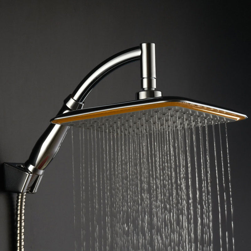 Square Handheld Shower Head Modern Wall Mounted Hand Shower Head Shower Heads & Hose & Wall pedestal 2 meter Hose Clearhalo 'Bathroom Remodel & Bathroom Fixtures' 'Home Improvement' 'home_improvement' 'home_improvement_shower_heads' 'Shower Heads' 'shower_heads' 'Showers & Bathtubs Plumbing' 'Showers & Bathtubs' 6215145