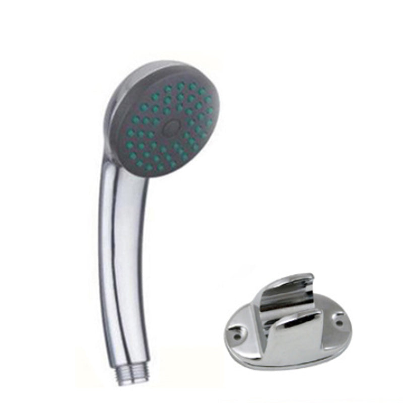 Modern Style Handheld Shower Head Bathroom Metal Round Shower Head Shower Head with Wall Pedestal Clearhalo 'Bathroom Remodel & Bathroom Fixtures' 'Home Improvement' 'home_improvement' 'home_improvement_shower_heads' 'Shower Heads' 'shower_heads' 'Showers & Bathtubs Plumbing' 'Showers & Bathtubs' 6215207