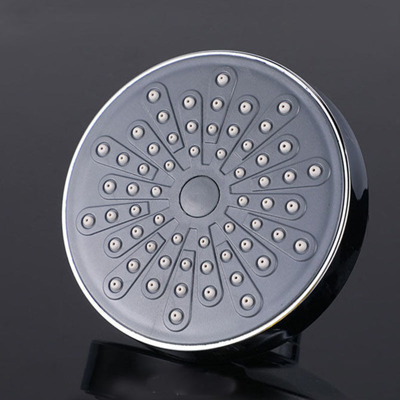 Round Fixed Shower Head Traditional Style Metal 5-inch Fixed Shower Head Design 3 Clearhalo 'Bathroom Remodel & Bathroom Fixtures' 'Home Improvement' 'home_improvement' 'home_improvement_shower_heads' 'Shower Heads' 'shower_heads' 'Showers & Bathtubs Plumbing' 'Showers & Bathtubs' 6215236
