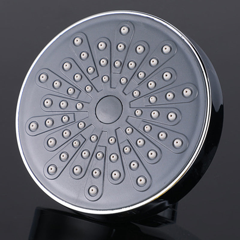 Round Fixed Shower Head Traditional Style Metal 5-inch Fixed Shower Head Clearhalo 'Bathroom Remodel & Bathroom Fixtures' 'Home Improvement' 'home_improvement' 'home_improvement_shower_heads' 'Shower Heads' 'shower_heads' 'Showers & Bathtubs Plumbing' 'Showers & Bathtubs' 6215237