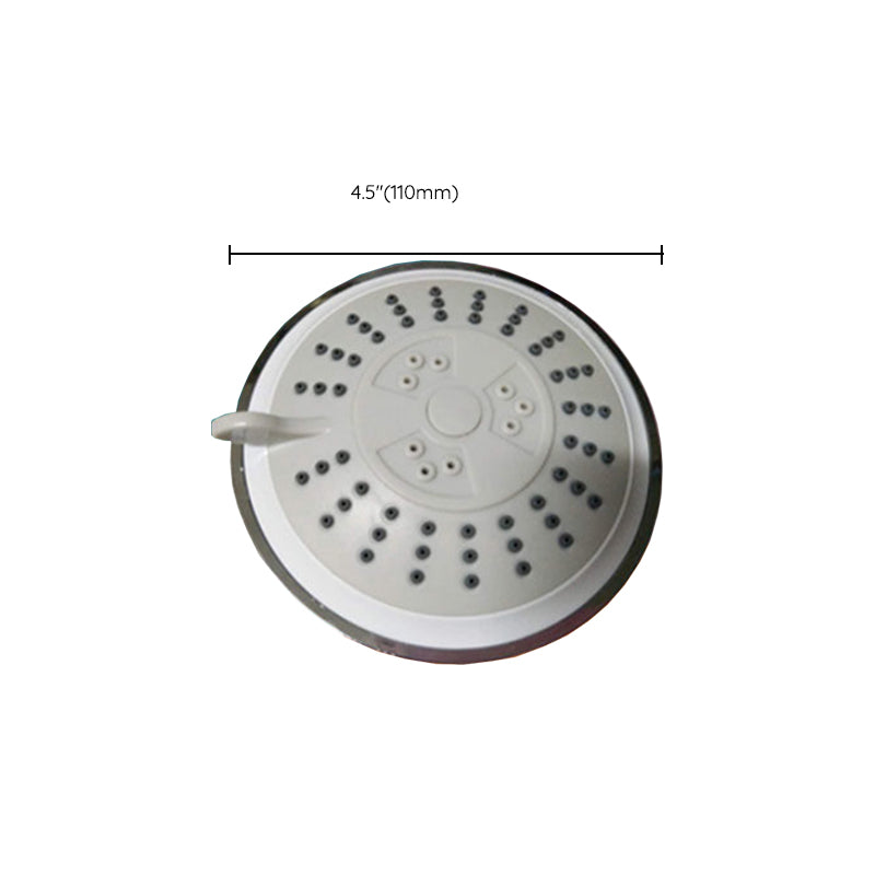 Round Fixed Shower Head Traditional Style Metal 5-inch Fixed Shower Head Clearhalo 'Bathroom Remodel & Bathroom Fixtures' 'Home Improvement' 'home_improvement' 'home_improvement_shower_heads' 'Shower Heads' 'shower_heads' 'Showers & Bathtubs Plumbing' 'Showers & Bathtubs' 6215247