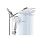 Square Dual Shower Head Traditional Wall Mounted Metal Dual Shower Head Clearhalo 'Bathroom Remodel & Bathroom Fixtures' 'Home Improvement' 'home_improvement' 'home_improvement_shower_heads' 'Shower Heads' 'shower_heads' 'Showers & Bathtubs Plumbing' 'Showers & Bathtubs' 6215270