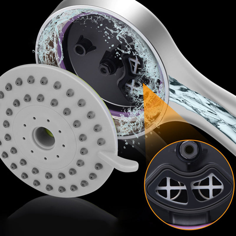 Round Handheld Shower Head Modern Style Hand Shower for Home Clearhalo 'Bathroom Remodel & Bathroom Fixtures' 'Home Improvement' 'home_improvement' 'home_improvement_shower_heads' 'Shower Heads' 'shower_heads' 'Showers & Bathtubs Plumbing' 'Showers & Bathtubs' 6215278