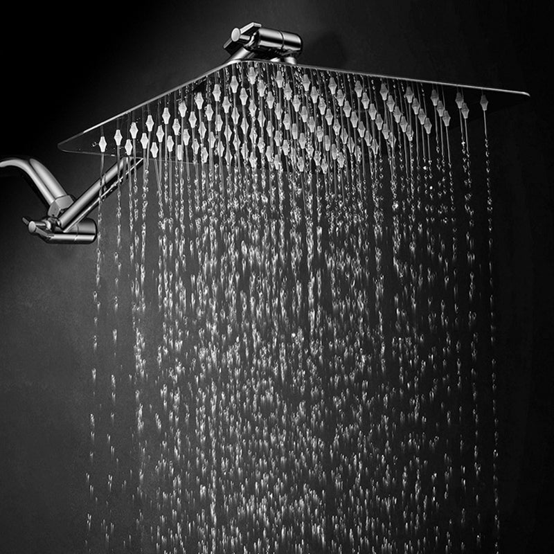 Wall Mounted Fixed Shower Head Modern Style Metal Shower Head Clearhalo 'Bathroom Remodel & Bathroom Fixtures' 'Home Improvement' 'home_improvement' 'home_improvement_shower_heads' 'Shower Heads' 'shower_heads' 'Showers & Bathtubs Plumbing' 'Showers & Bathtubs' 6215284