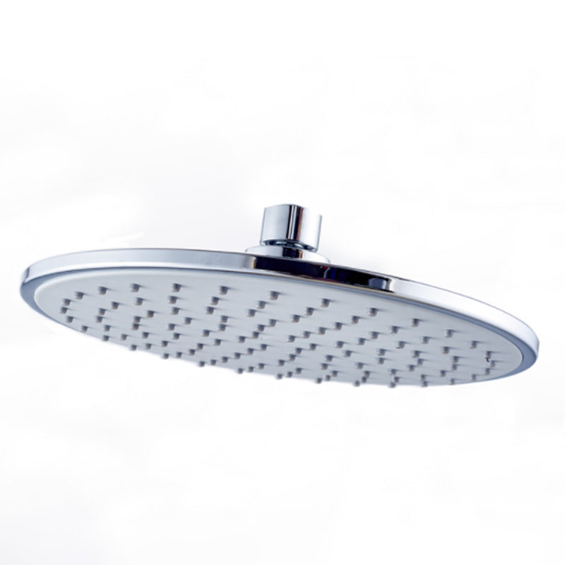 Wall Mounted Fixed Shower Head Modern Style Metal Shower Head Round Clearhalo 'Bathroom Remodel & Bathroom Fixtures' 'Home Improvement' 'home_improvement' 'home_improvement_shower_heads' 'Shower Heads' 'shower_heads' 'Showers & Bathtubs Plumbing' 'Showers & Bathtubs' 6215288