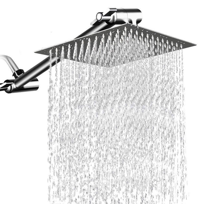 Wall Mounted Fixed Shower Head Modern Style Metal Shower Head Clearhalo 'Bathroom Remodel & Bathroom Fixtures' 'Home Improvement' 'home_improvement' 'home_improvement_shower_heads' 'Shower Heads' 'shower_heads' 'Showers & Bathtubs Plumbing' 'Showers & Bathtubs' 6215289