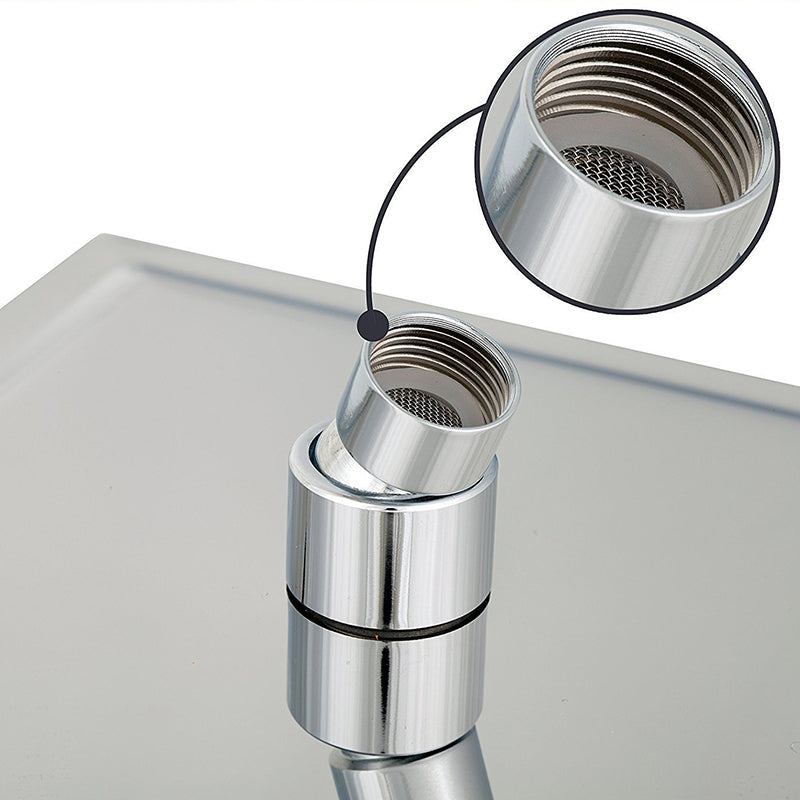 Wall Mounted Fixed Shower Head Modern Style Metal Shower Head Clearhalo 'Bathroom Remodel & Bathroom Fixtures' 'Home Improvement' 'home_improvement' 'home_improvement_shower_heads' 'Shower Heads' 'shower_heads' 'Showers & Bathtubs Plumbing' 'Showers & Bathtubs' 6215297