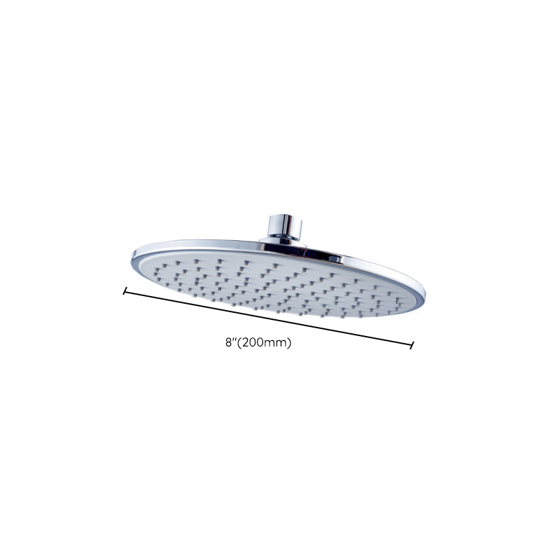Wall Mounted Fixed Shower Head Modern Style Metal Shower Head Clearhalo 'Bathroom Remodel & Bathroom Fixtures' 'Home Improvement' 'home_improvement' 'home_improvement_shower_heads' 'Shower Heads' 'shower_heads' 'Showers & Bathtubs Plumbing' 'Showers & Bathtubs' 6215299