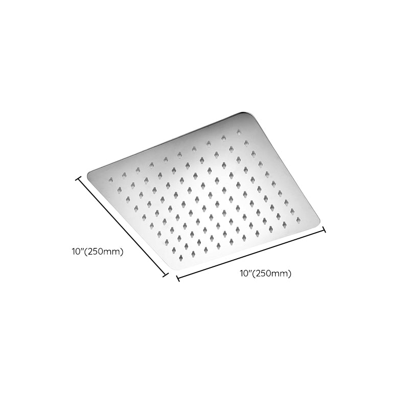 Wall Mounted Fixed Shower Head Modern Style Metal Shower Head Clearhalo 'Bathroom Remodel & Bathroom Fixtures' 'Home Improvement' 'home_improvement' 'home_improvement_shower_heads' 'Shower Heads' 'shower_heads' 'Showers & Bathtubs Plumbing' 'Showers & Bathtubs' 6215303