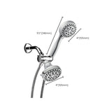 Traditional Dual Shower Heads Home Metal Round Shape Dual Shower Clearhalo 'Bathroom Remodel & Bathroom Fixtures' 'Home Improvement' 'home_improvement' 'home_improvement_shower_heads' 'Shower Heads' 'shower_heads' 'Showers & Bathtubs Plumbing' 'Showers & Bathtubs' 6215330