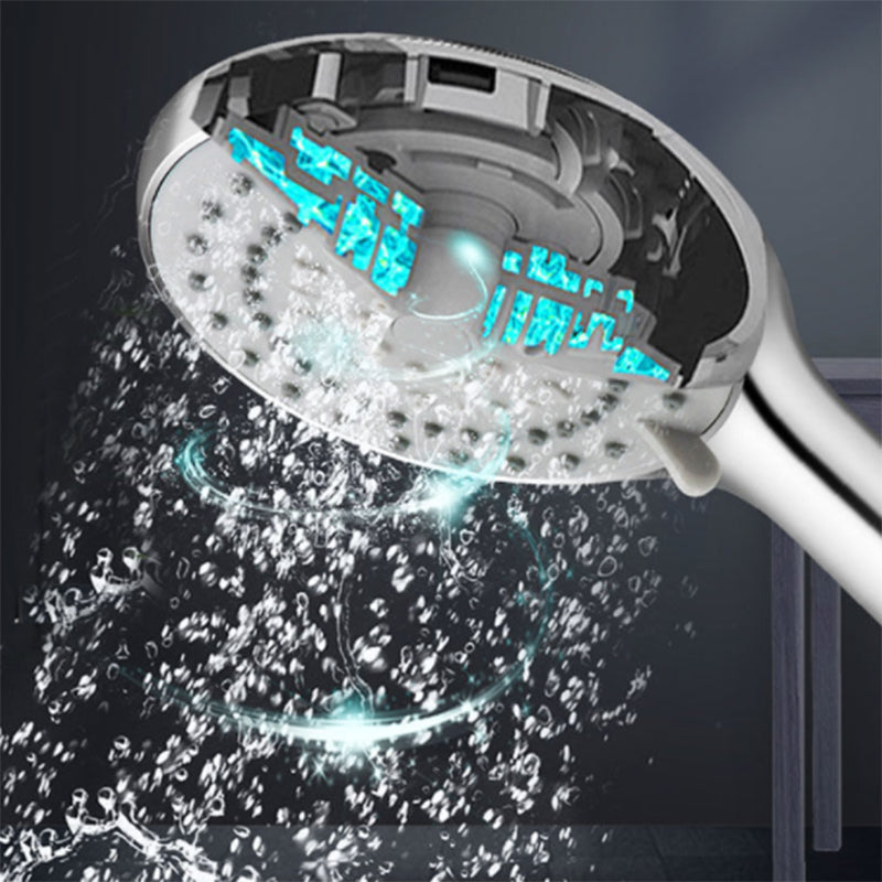 Wall Mounted Round Shower Modern Style Metal Dual Shower Heads Clearhalo 'Bathroom Remodel & Bathroom Fixtures' 'Home Improvement' 'home_improvement' 'home_improvement_shower_heads' 'Shower Heads' 'shower_heads' 'Showers & Bathtubs Plumbing' 'Showers & Bathtubs' 6215336