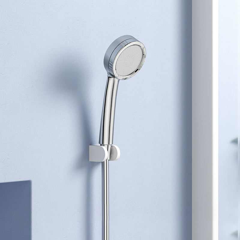 Modern Style Round Handheld Shower Bathroom Metal Wall Mounted Hand Shower Clearhalo 'Bathroom Remodel & Bathroom Fixtures' 'Home Improvement' 'home_improvement' 'home_improvement_shower_heads' 'Shower Heads' 'shower_heads' 'Showers & Bathtubs Plumbing' 'Showers & Bathtubs' 6215347