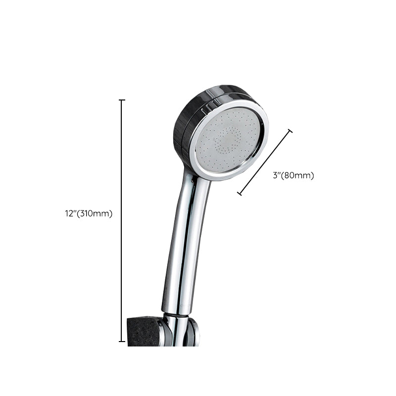 Modern Style Round Handheld Shower Bathroom Metal Wall Mounted Hand Shower Clearhalo 'Bathroom Remodel & Bathroom Fixtures' 'Home Improvement' 'home_improvement' 'home_improvement_shower_heads' 'Shower Heads' 'shower_heads' 'Showers & Bathtubs Plumbing' 'Showers & Bathtubs' 6215373