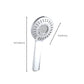 Modern Style Round Handheld Shower Bathroom Metal Wall Mounted Hand Shower Clearhalo 'Bathroom Remodel & Bathroom Fixtures' 'Home Improvement' 'home_improvement' 'home_improvement_shower_heads' 'Shower Heads' 'shower_heads' 'Showers & Bathtubs Plumbing' 'Showers & Bathtubs' 6215374