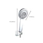 Modern Style Round Handheld Shower Bathroom Metal Wall Mounted Hand Shower Clearhalo 'Bathroom Remodel & Bathroom Fixtures' 'Home Improvement' 'home_improvement' 'home_improvement_shower_heads' 'Shower Heads' 'shower_heads' 'Showers & Bathtubs Plumbing' 'Showers & Bathtubs' 6215376