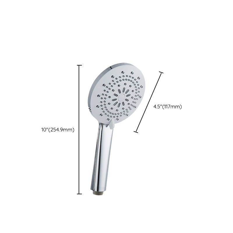 Modern Style Round Handheld Shower Bathroom Metal Wall Mounted Hand Shower Clearhalo 'Bathroom Remodel & Bathroom Fixtures' 'Home Improvement' 'home_improvement' 'home_improvement_shower_heads' 'Shower Heads' 'shower_heads' 'Showers & Bathtubs Plumbing' 'Showers & Bathtubs' 6215377