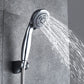 Metal Handheld Shower Head Traditional Wall Mounted Shower Head Shower Heads & Hose & Wall pedestal Clearhalo 'Bathroom Remodel & Bathroom Fixtures' 'Home Improvement' 'home_improvement' 'home_improvement_shower_heads' 'Shower Heads' 'shower_heads' 'Showers & Bathtubs Plumbing' 'Showers & Bathtubs' 6215387