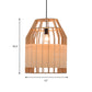 Beige Hanging Light Contemporary Bamboo Pendant Light Fixture for Dining Room Clearhalo 'Ceiling Lights' 'Pendant Lights' 'Pendants' Lighting' 622435