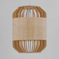 Beige Hanging Light Contemporary Bamboo Pendant Light Fixture for Dining Room Clearhalo 'Ceiling Lights' 'Pendant Lights' 'Pendants' Lighting' 622439