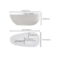 Oval Freestanding Soaking Bathtub Modern Acrylic Bathtub with Drain and Overflow Trim Clearhalo 'Bathroom Remodel & Bathroom Fixtures' 'Bathtubs' 'Home Improvement' 'home_improvement' 'home_improvement_bathtubs' 'Showers & Bathtubs' 6226102