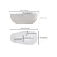 Oval Freestanding Soaking Bathtub Modern Acrylic Bathtub with Drain and Overflow Trim Clearhalo 'Bathroom Remodel & Bathroom Fixtures' 'Bathtubs' 'Home Improvement' 'home_improvement' 'home_improvement_bathtubs' 'Showers & Bathtubs' 6226105