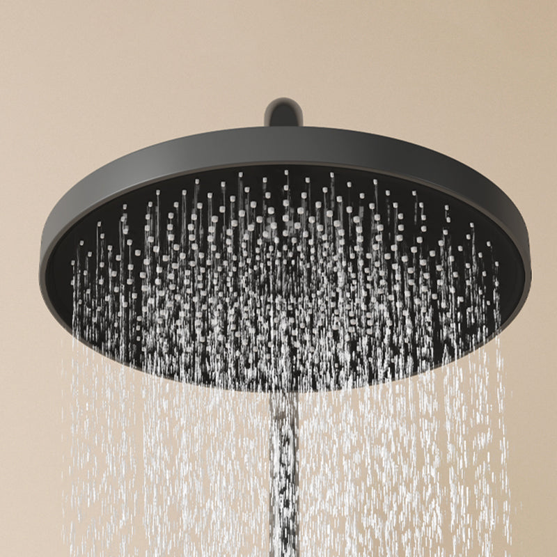 Brass Circular Shower Combo Wall Mounted Shower Set with 2 Shower Heads Clearhalo 'Bathroom Remodel & Bathroom Fixtures' 'Home Improvement' 'home_improvement' 'home_improvement_shower_faucets' 'Shower Faucets & Systems' 'shower_faucets' 'Showers & Bathtubs Plumbing' 'Showers & Bathtubs' 6226374