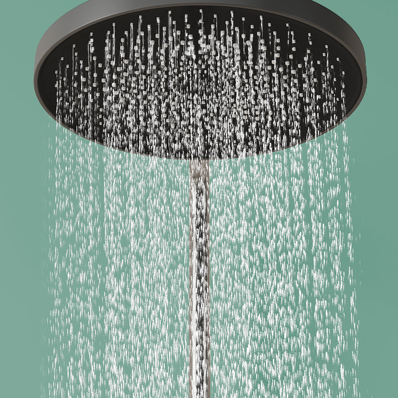 Brass Circular Shower Combo Wall Mounted Shower Set with 2 Shower Heads Clearhalo 'Bathroom Remodel & Bathroom Fixtures' 'Home Improvement' 'home_improvement' 'home_improvement_shower_faucets' 'Shower Faucets & Systems' 'shower_faucets' 'Showers & Bathtubs Plumbing' 'Showers & Bathtubs' 6226389
