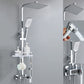 Modern Pressure Balanced Diverter Valve Shower Faucet Square Shower System on Wall Clearhalo 'Bathroom Remodel & Bathroom Fixtures' 'Home Improvement' 'home_improvement' 'home_improvement_shower_faucets' 'Shower Faucets & Systems' 'shower_faucets' 'Showers & Bathtubs Plumbing' 'Showers & Bathtubs' 6226430