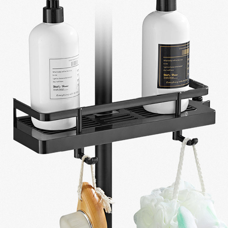 Modern Volume Control Shower Dual Shower Head Square Shower Faucet with Massage Jets Clearhalo 'Bathroom Remodel & Bathroom Fixtures' 'Home Improvement' 'home_improvement' 'home_improvement_shower_faucets' 'Shower Faucets & Systems' 'shower_faucets' 'Showers & Bathtubs Plumbing' 'Showers & Bathtubs' 6226478