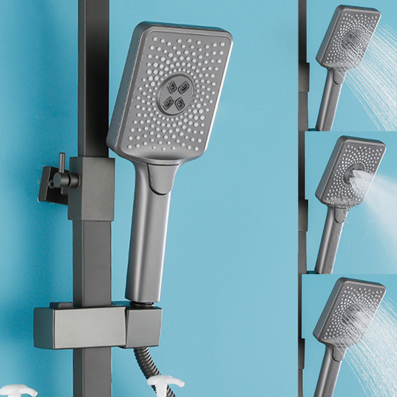 Modern Style Shower System Wall Mounted Spot Resist Handle Lever Shower System Clearhalo 'Bathroom Remodel & Bathroom Fixtures' 'Home Improvement' 'home_improvement' 'home_improvement_shower_faucets' 'Shower Faucets & Systems' 'shower_faucets' 'Showers & Bathtubs Plumbing' 'Showers & Bathtubs' 6226512