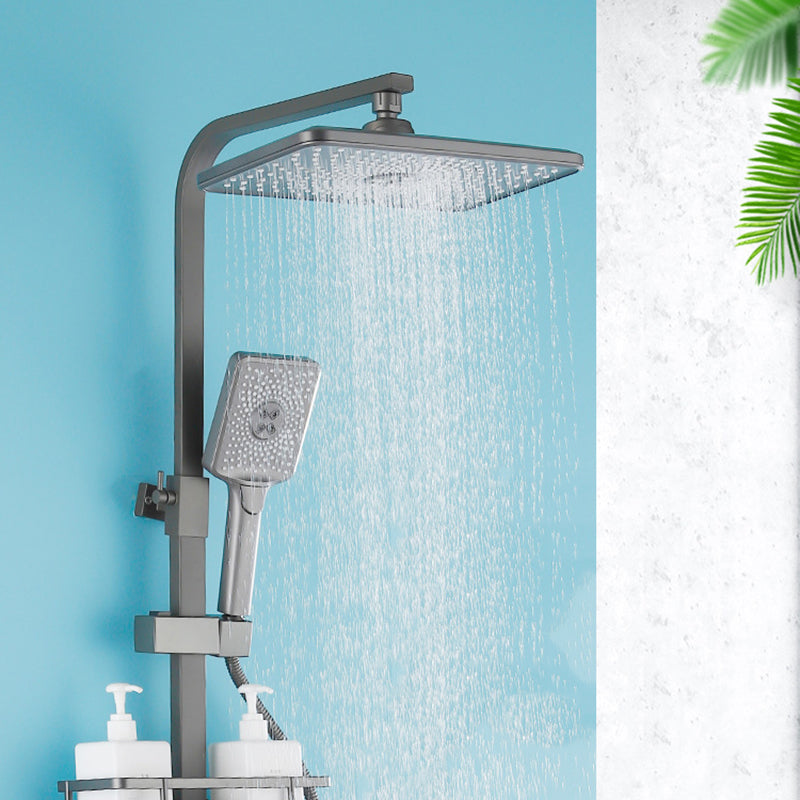 Modern Style Shower System Wall Mounted Spot Resist Handle Lever Shower System Clearhalo 'Bathroom Remodel & Bathroom Fixtures' 'Home Improvement' 'home_improvement' 'home_improvement_shower_faucets' 'Shower Faucets & Systems' 'shower_faucets' 'Showers & Bathtubs Plumbing' 'Showers & Bathtubs' 6226533