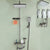 Modern Style Shower System Handle Lever Wall Mounted Spot Resist Shower System Silver Gray Clearhalo 'Bathroom Remodel & Bathroom Fixtures' 'Home Improvement' 'home_improvement' 'home_improvement_shower_faucets' 'Shower Faucets & Systems' 'shower_faucets' 'Showers & Bathtubs Plumbing' 'Showers & Bathtubs' 6226540