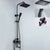 Modern Style Shower System Handle Lever Wall Mounted Spot Resist Shower System Matte Black Clearhalo 'Bathroom Remodel & Bathroom Fixtures' 'Home Improvement' 'home_improvement' 'home_improvement_shower_faucets' 'Shower Faucets & Systems' 'shower_faucets' 'Showers & Bathtubs Plumbing' 'Showers & Bathtubs' 6226545