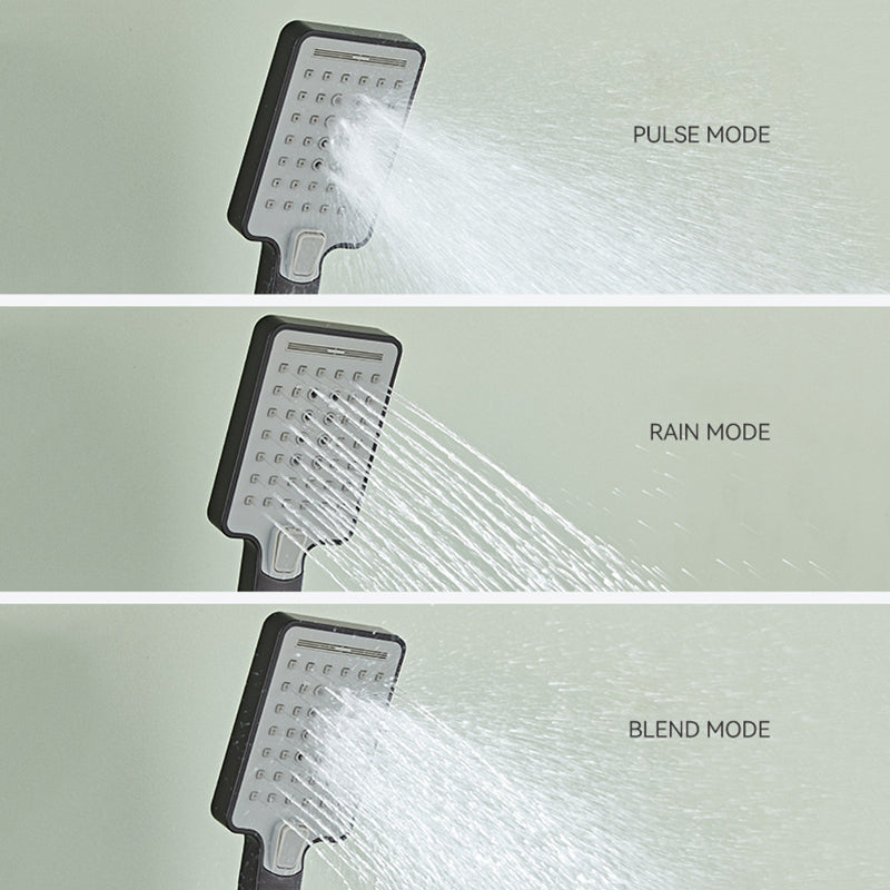 Modern Style Shower System Handle Lever Wall Mounted Spot Resist Shower System Clearhalo 'Bathroom Remodel & Bathroom Fixtures' 'Home Improvement' 'home_improvement' 'home_improvement_shower_faucets' 'Shower Faucets & Systems' 'shower_faucets' 'Showers & Bathtubs Plumbing' 'Showers & Bathtubs' 6226550