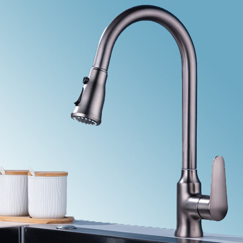 Modern 1-Handle Faucet with Pull out Sprayer with Water Dispenser Copper Faucet Clearhalo 'Home Improvement' 'home_improvement' 'home_improvement_kitchen_faucets' 'Kitchen Faucets' 'Kitchen Remodel & Kitchen Fixtures' 'Kitchen Sinks & Faucet Components' 'kitchen_faucets' 6227328